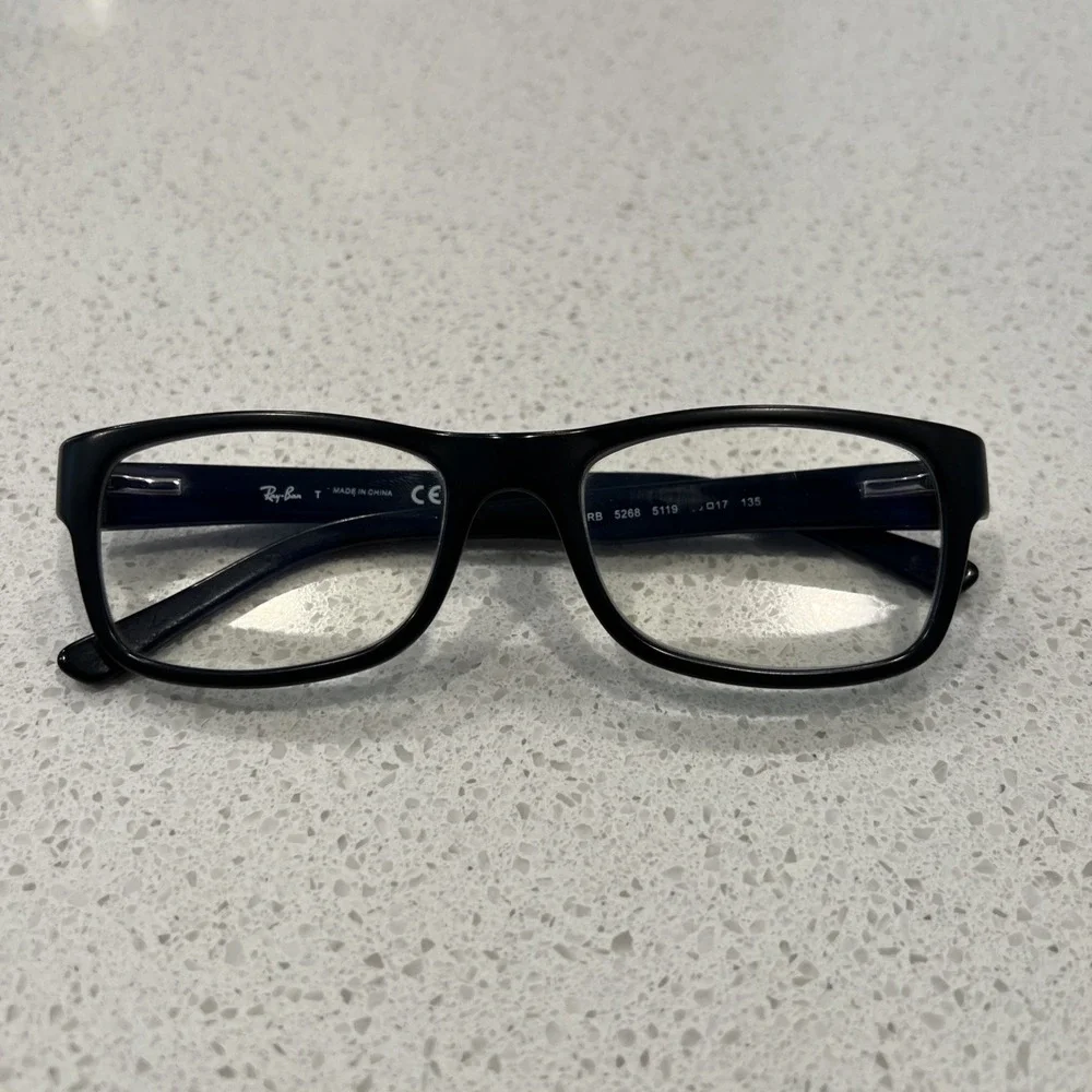 RAY-BAN RB 5268 5119 BLACK AUTHENTIC EYEGLASSES 52-17 DESCRIPTIONS